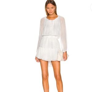 LoveShackFancy Popover Dress in Bedroom Blue Hand Dye small